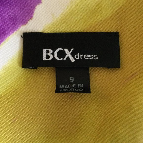 BCX Multi Color Sleeveless Dress, Size 9 - Picture 4 of 6